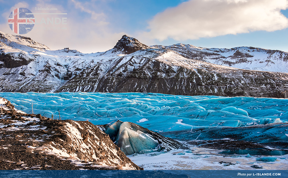 Glacier de Skaftafellsjokull du parc national de Vatnajokull